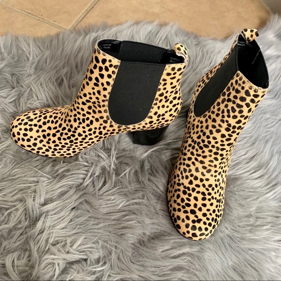 NEW Sole Society Cheetah Print Booties - Picture 3 of 5